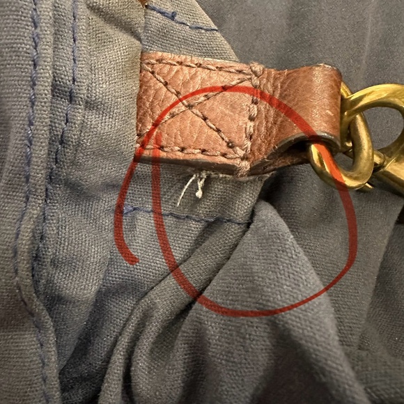 HTF Genuine J CREW Abingdon Weekender Navy Blue Waxed Canvas Leather Duffle Bag - Picture 13 of 13